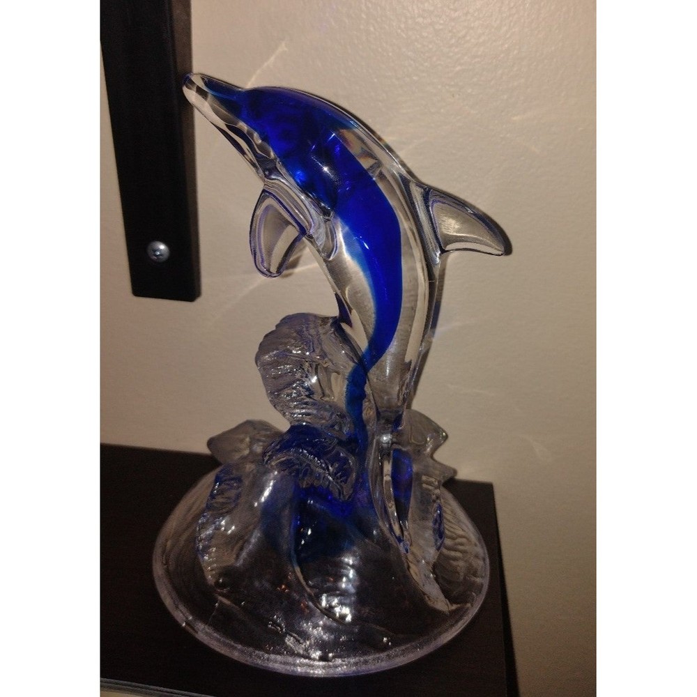 Blue Dolphin Art Glass